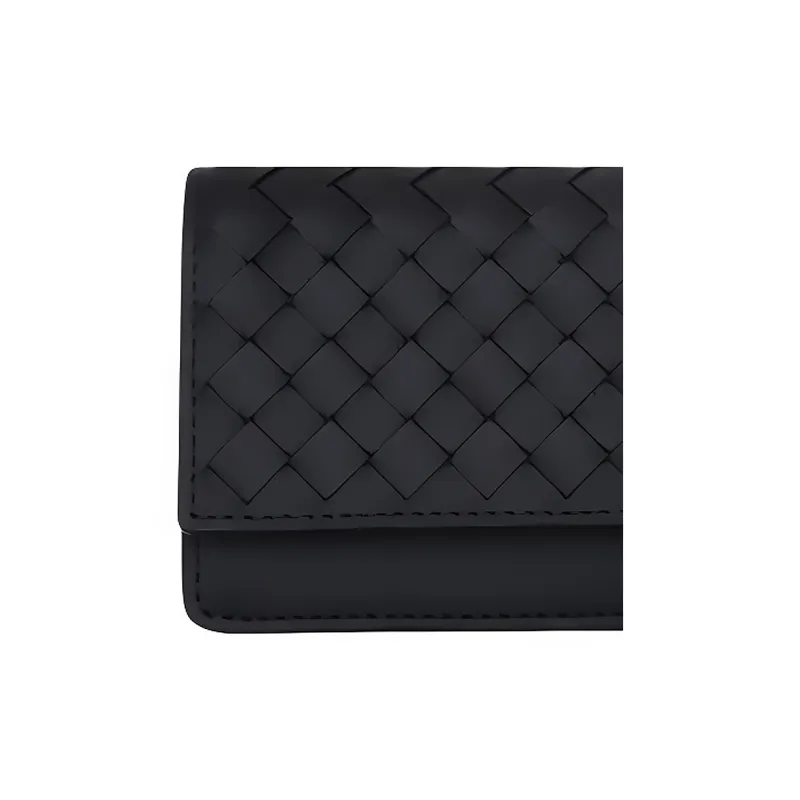 Bottega Veneta Leather Wallet Men's Black-2
