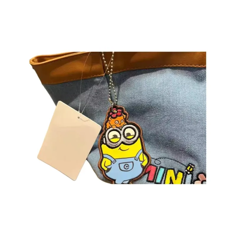 Universal Studios Denim Tote Bag, Shopping Bag, Handbag Women's Blue-3