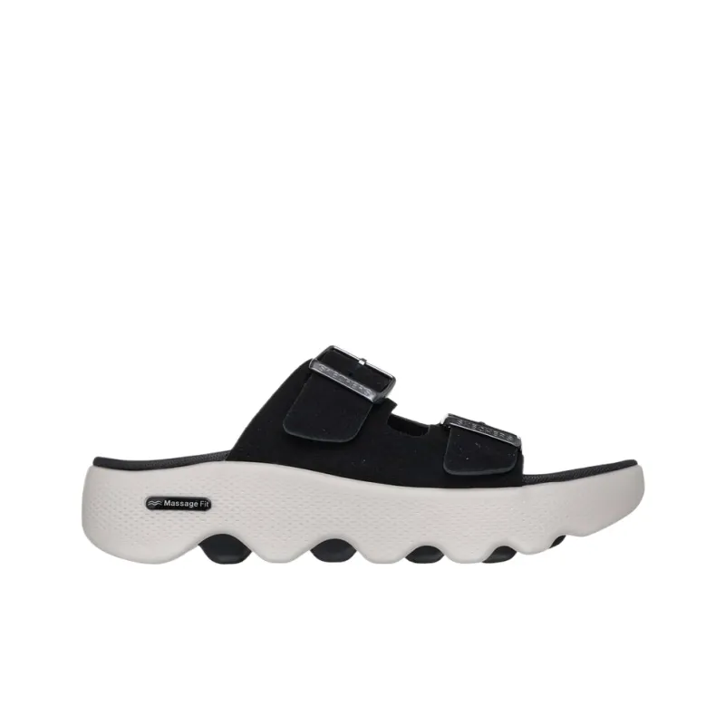 Skechers Massage Fit Slide Slippers Women's Black-1