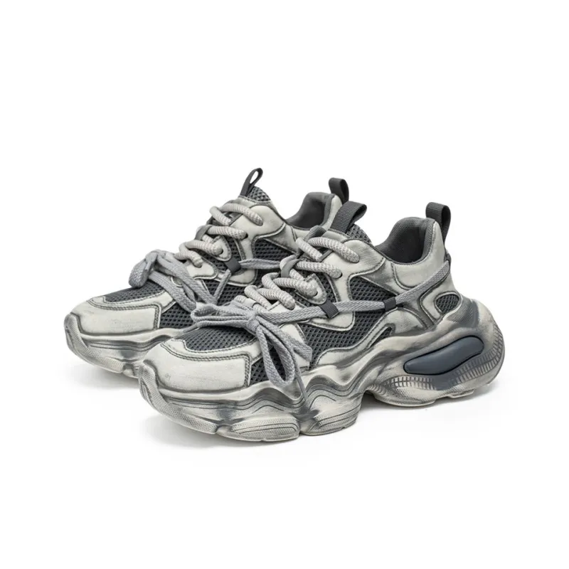 HACKBUTEER Low Top Chunky Sneakers Men's Box Included-7
