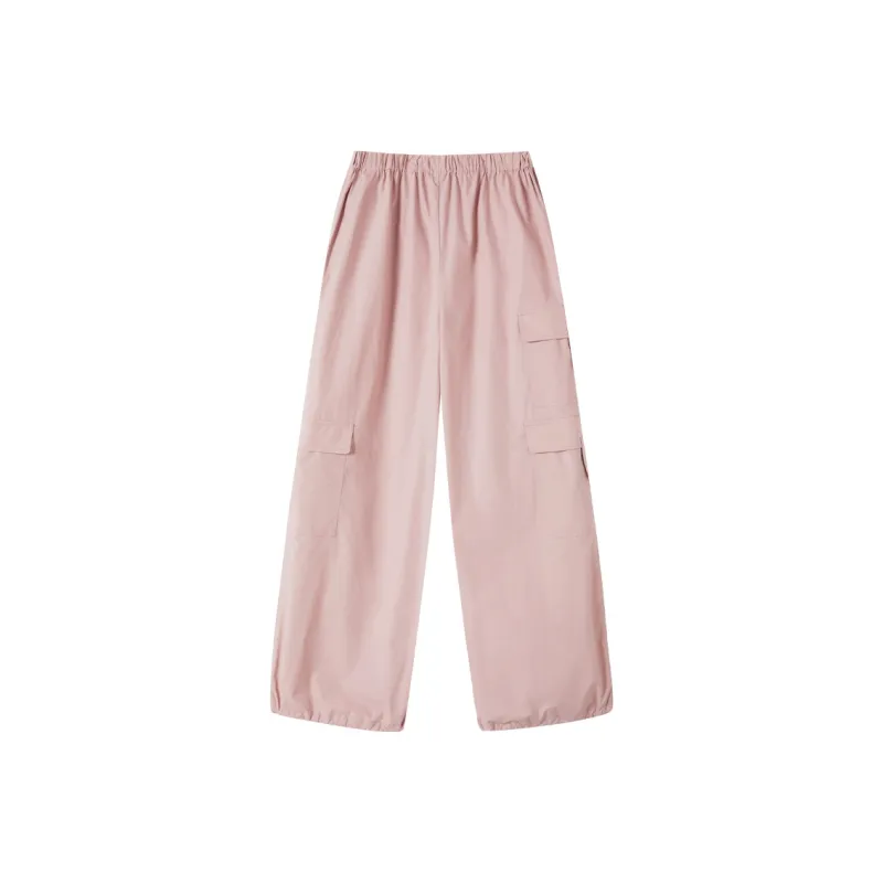 XIANGYING Cargo Pants Women's Pink-1