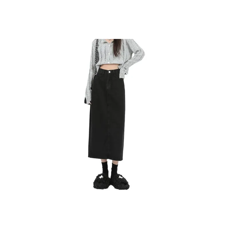 FOREVER 21 Denim Long Skirt Women's-7