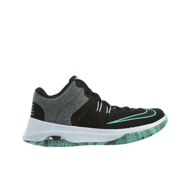 Nike Air Versitile 2 Anti Slip Wear Resistant Mid Top Basketball Shoes Men's Black Gray-1