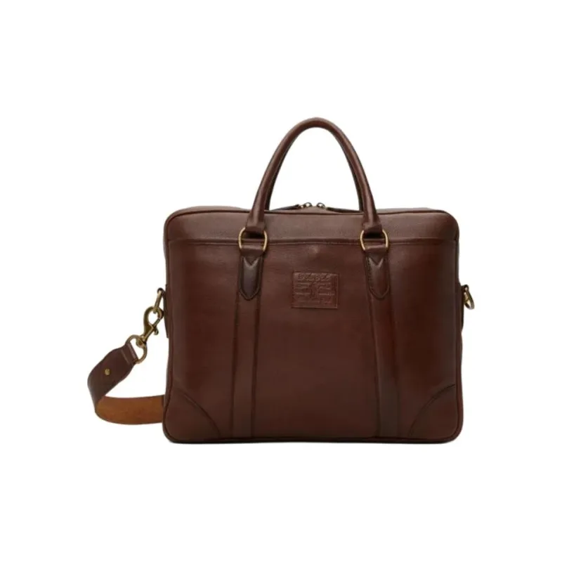 Polo Ralph Lauren Leather Briefcase Men's Tan-0