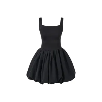 POPO.INFO Sleeveless Dresses Women's Black