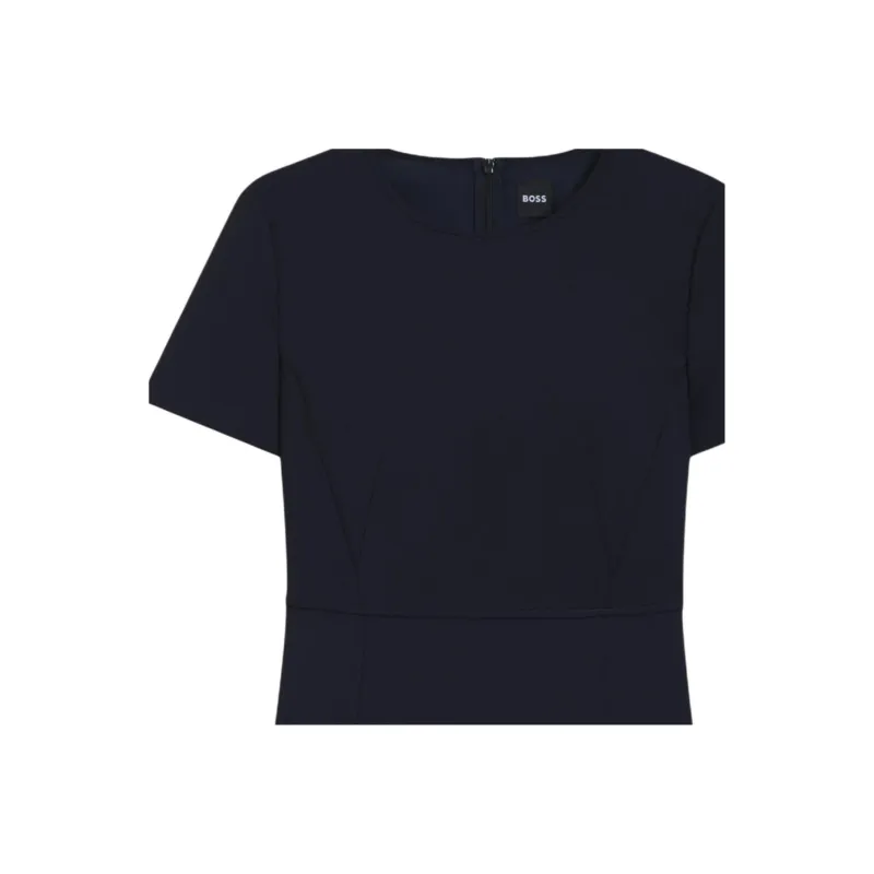 HUGO BOSS Short Sleeved Dress Women's Dark Blue-1