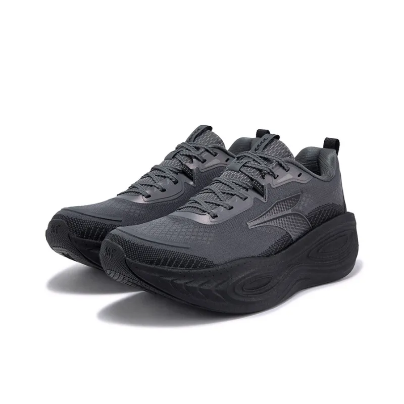 361° Slip Resistant, Abrasion Resistant, Breathable Low Top Casual Running Shoes Men's Gray Black-2