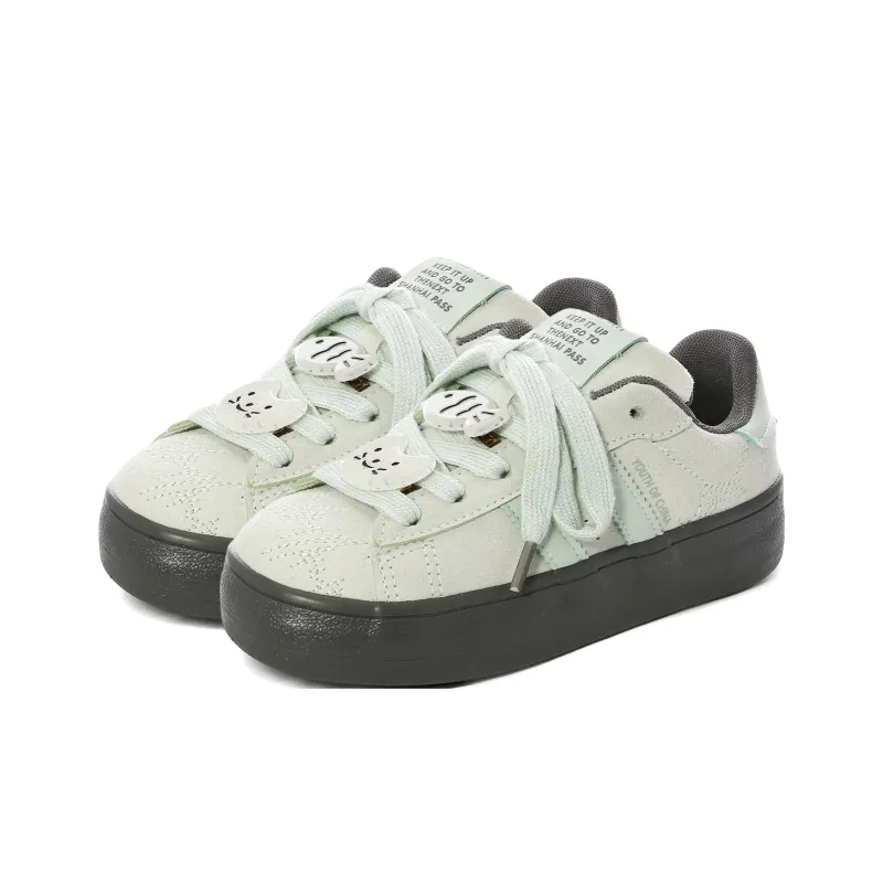 SHUXIAOBEI Anti Slip Wear Resistant Low Top Skateboard Shoes Women's-9