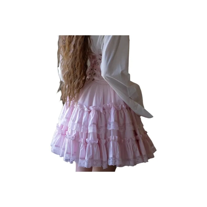 Selkie Collection SS24 Casual Short Skirts Women's Soft Pink-1