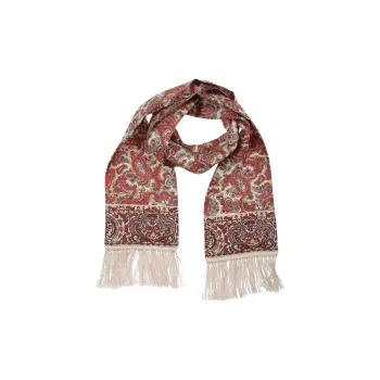 Valentino Silk Knit Scarves Unisex Red