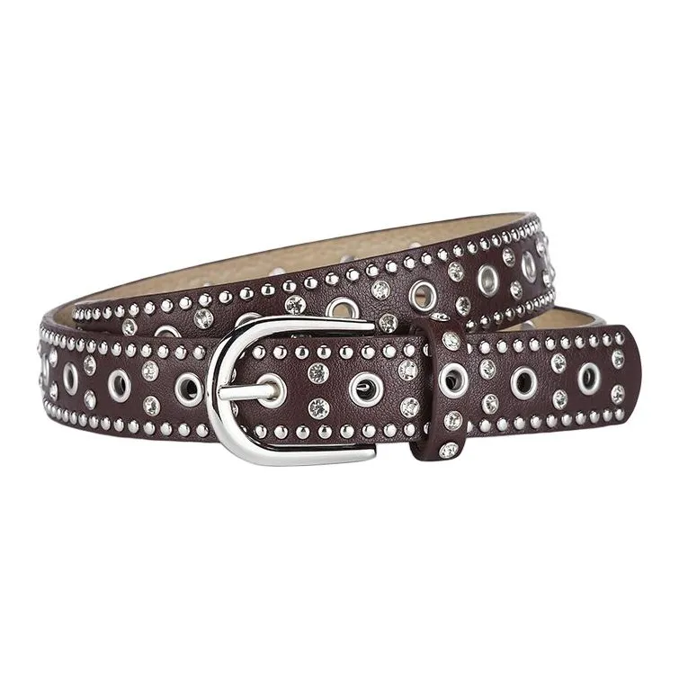 JEANSWEST PU Leather Belts Women's 2.8CM-5