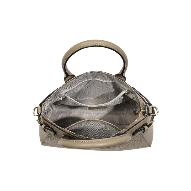 MILLIE'S Cow Leather Shoulder Bag, Crossbody Bag, Handbag Regular Women's Black/Khaki-8