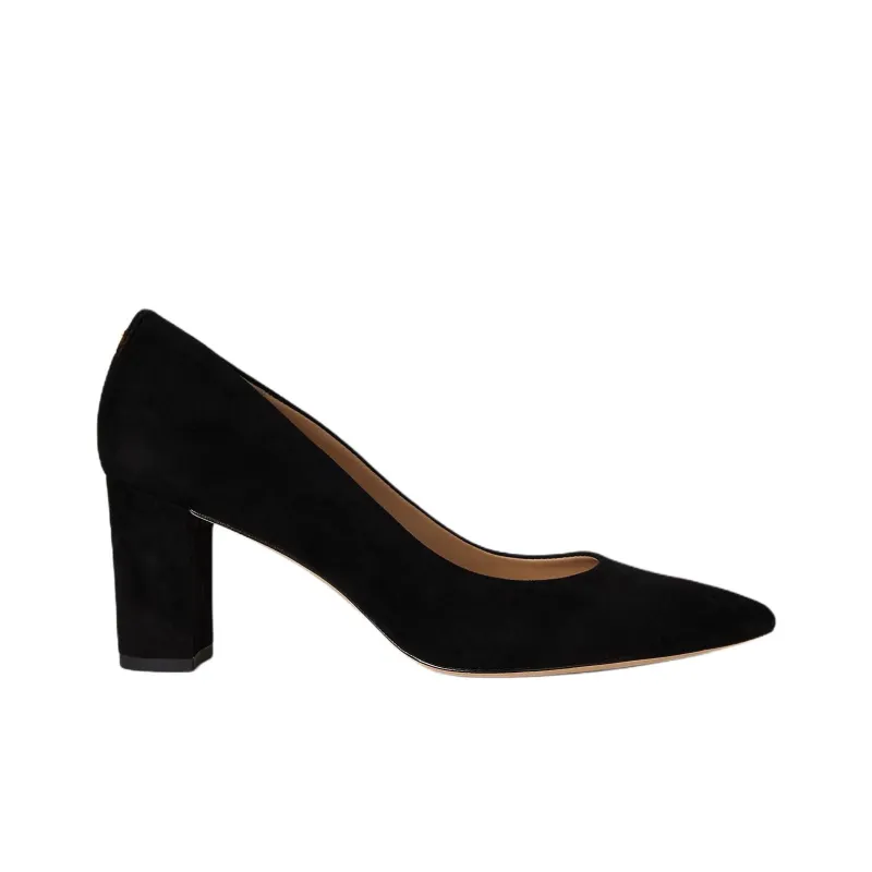 LAUREN RALPH LAUREN Lanette Chunky Heel High Heels 7cm Women's Black-1