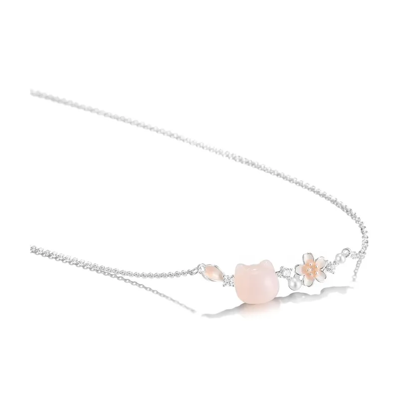 Clect Synthetic Cubic Zirconia Necklaces Women's-2