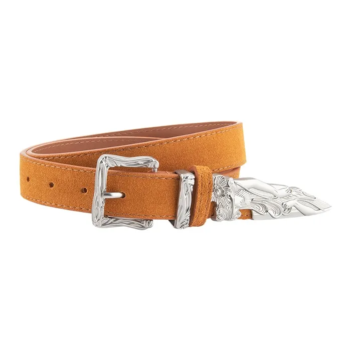 ROBINHOOD Cow Split Leather Belts Unisex Width 2.8CM-7