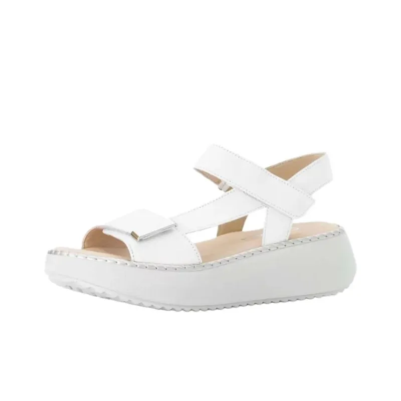 Gabor Fashion One Strap Sandals 5.5cm Women's White-2