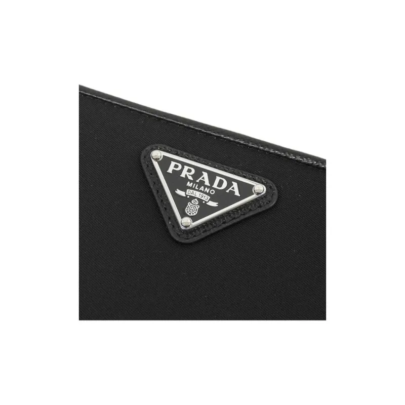 PRADA Nylon Wallet Women's Black-5