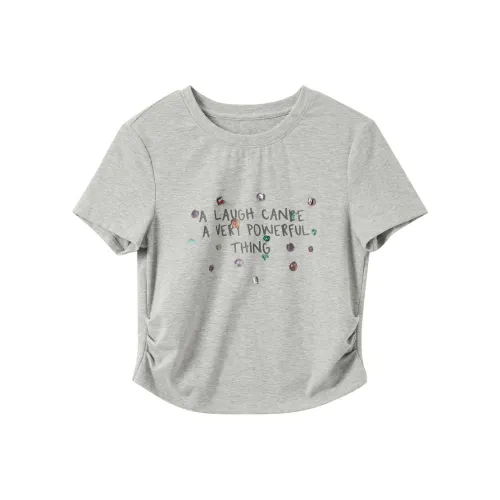 3COLOUR T Shirts Women's Heather Gray