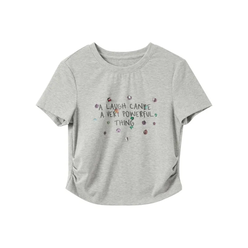 3COLOUR T Shirts Women's Heather Gray-0