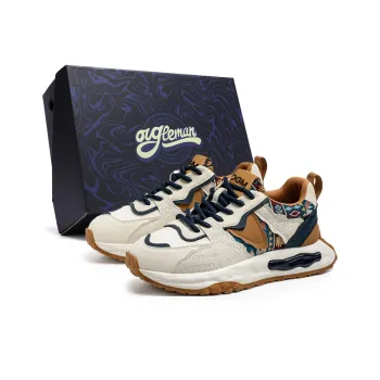 OUGLEMEN Anti Slip Wear Resistant Low Top Casual Shoes Men's Box