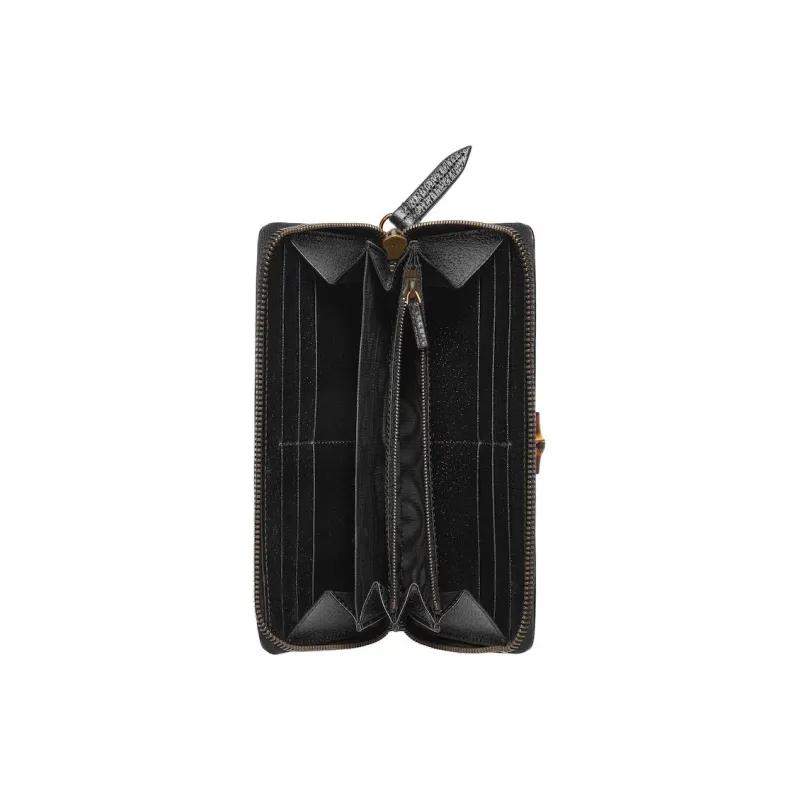 GUCCI Diana Leather Wallet Regular Women's Black-3