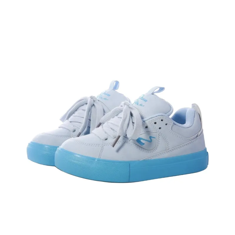 Ordifen Low Top Skateboard Shoes Women's Light Blue-1