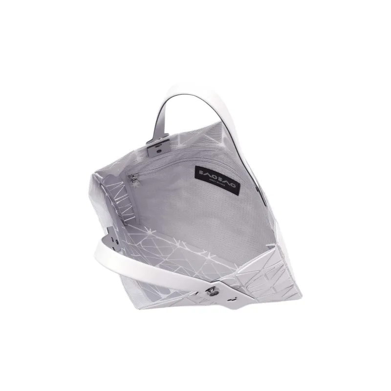 ISSEY MIYAKE PVC Tote Bag, Shopping Bag, Handbag Women's Matte White-2