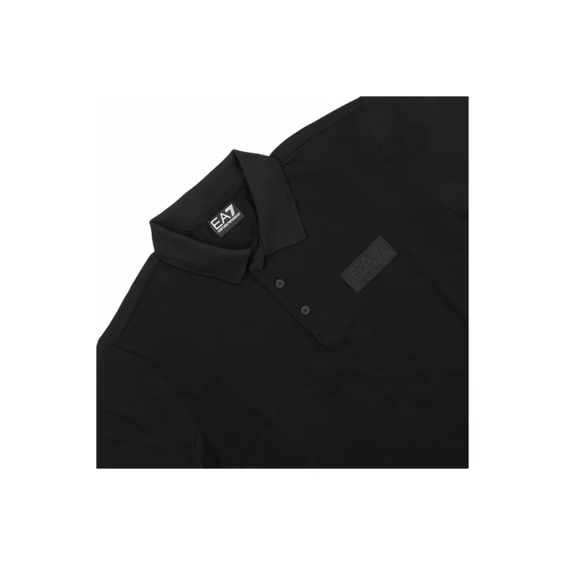 EMPORIO ARMANI EA7 SS25 Polo Shirt Men's Black-4