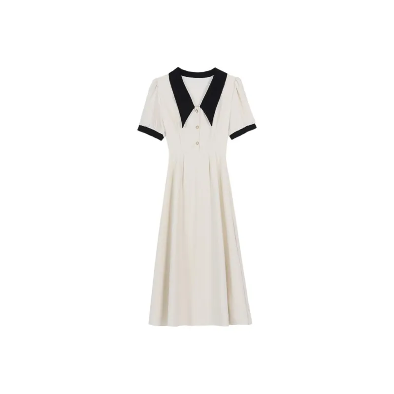 Mu Xiao Xin Short Sleeved Dress Women's-4