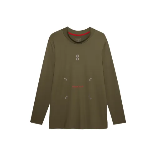 On x PLEASURES X The Loop SS25 T Shirt Men's Olive