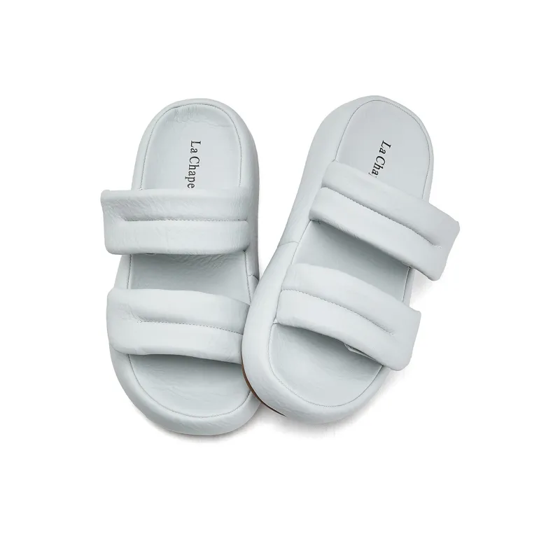 La Chapelle Slip Resistant Abrasion Resistant Slide Slippers Women's Blue-1