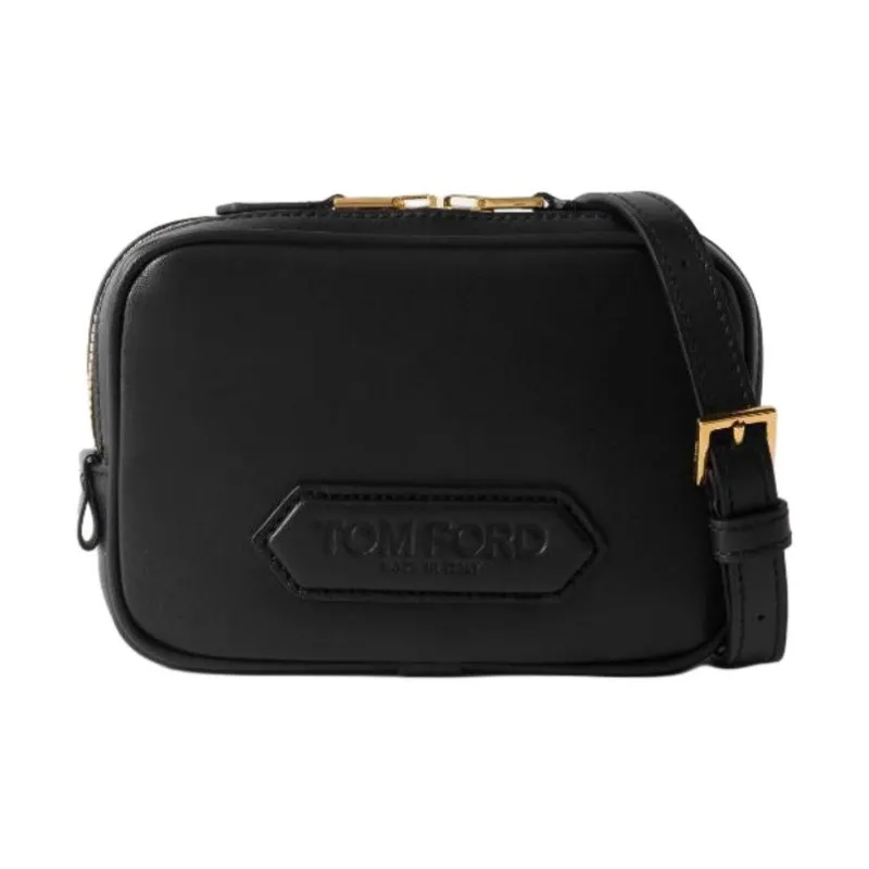 TOM FORD Small Leather Messenger Bag-0