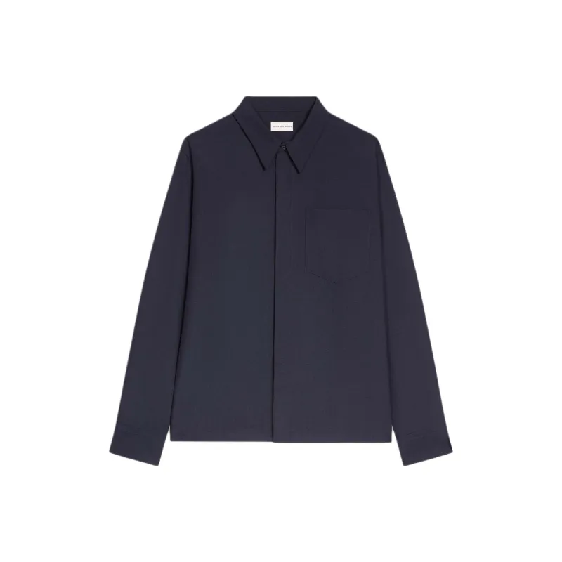DRIES VAN NOTEN Shirt Men's Marine Blue-0