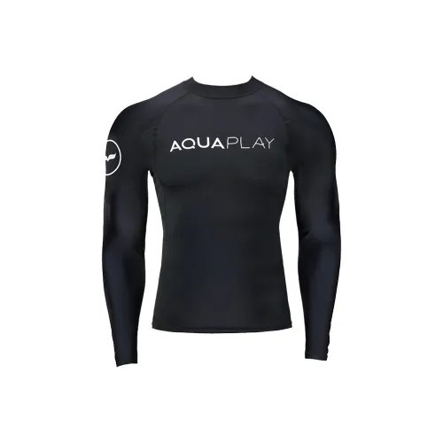 AQUAPLAY Diving Wetsuit Long Sleeved Swimsuit Men's Black