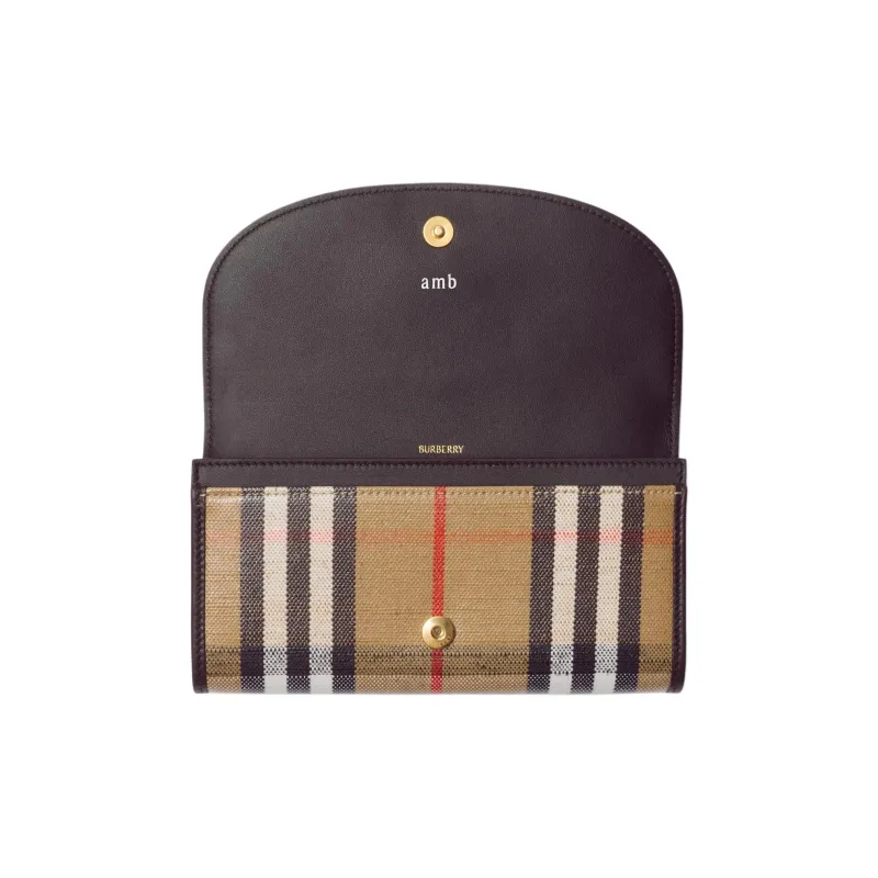 Burberry Cotton Wallet Women's Sand-1