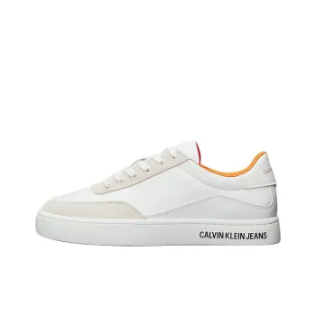 CKJ CALVIN KLEIN JEANS Low Top Skateboard Shoes Men's White
