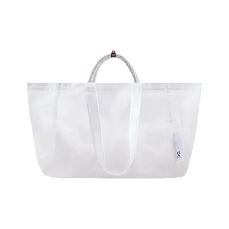 On Water Repellent PU Tote Bag, Shopping Bag, Shoulder Bag, Handbag Unisex White-0