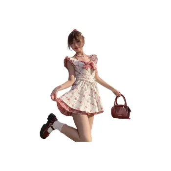 XIANSINIAO Short Sleeved Dress Women's