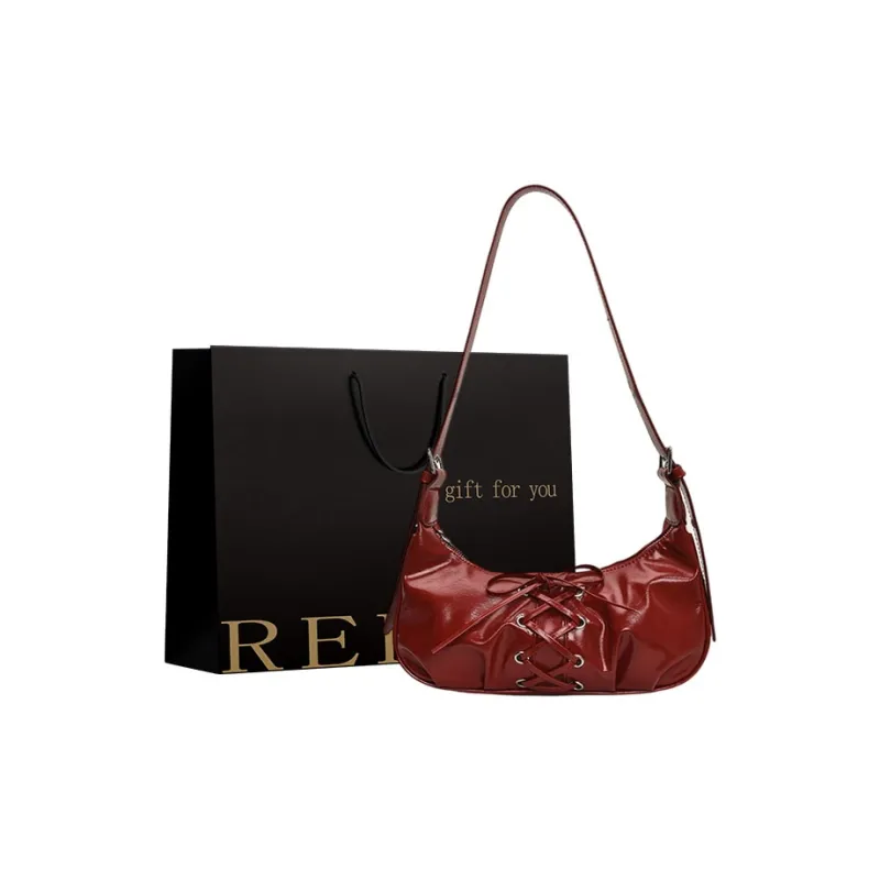 REDOO PU Shoulder Bag Women's White/Silver/Pink/Red/Black-6