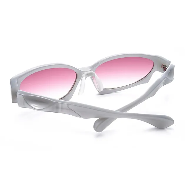 THE OWNER Plate Frame Irregular Shape Sunglasses Unisex-17