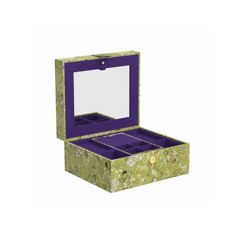 OOAK Lifestyle Series Jacquard Fabric Jewelry Boxes Women's-4