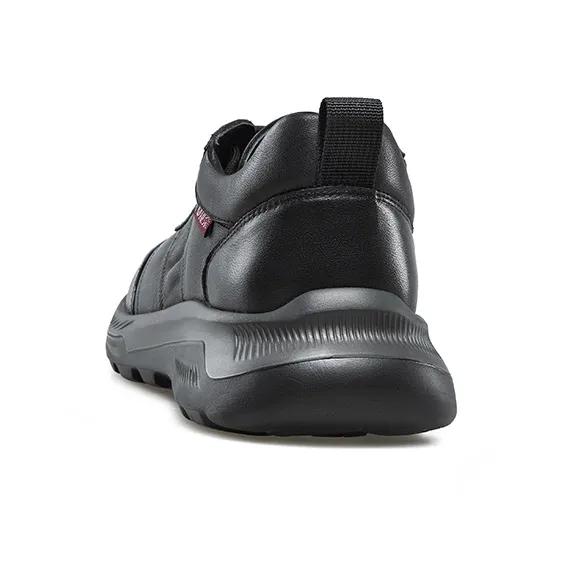KANGNAI Wear resistant And Lightweight Low Top Casual Shoes Men's Black-2