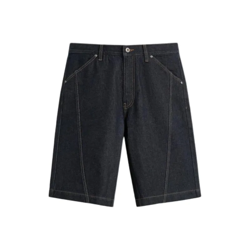 ZARA Denim Shorts Men Blue-0