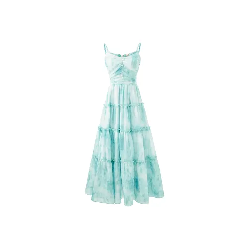 COVER TIME Slip Dresses Women's Blue