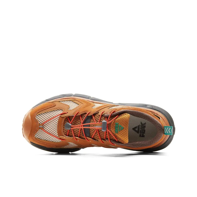 PEAK Cushioning, Slip Resistant, Rebound Low Top Running Sandal Men's Caramel-3
