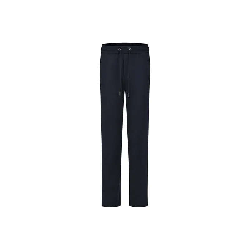 RARE Knitted Sweatpants Men Navy Blue-0