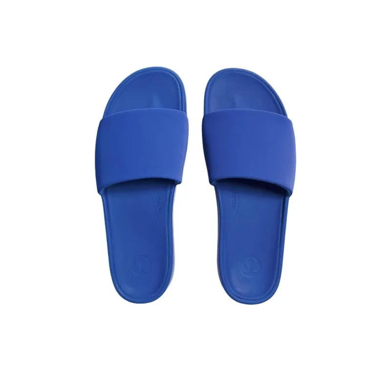 Lululemon Restfeel Slip Resistant Abrasion Resistant Slide Slippers Men's Blue-3