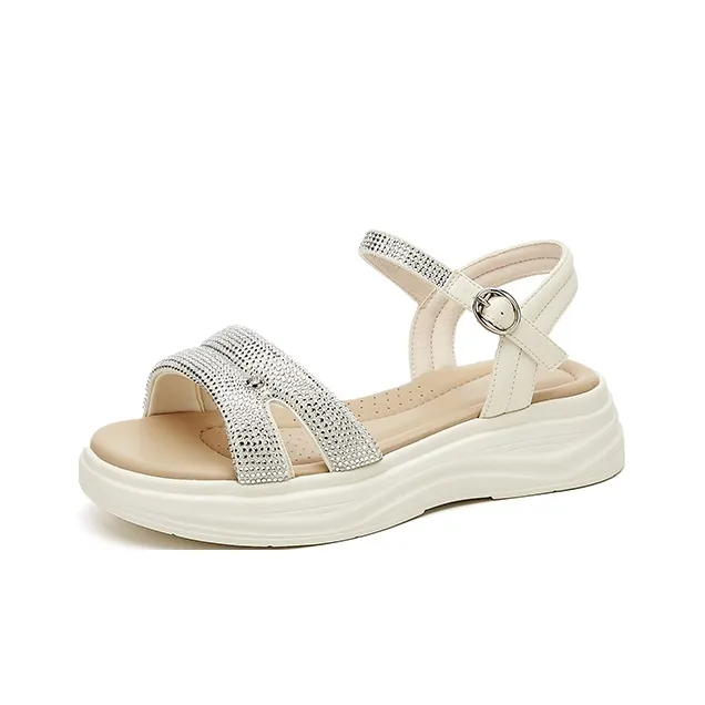 DAPHNE One Strap Sandals Medium Heel Women's-1