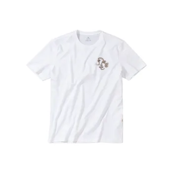 Mr.Bu T Shirts Men Moon White