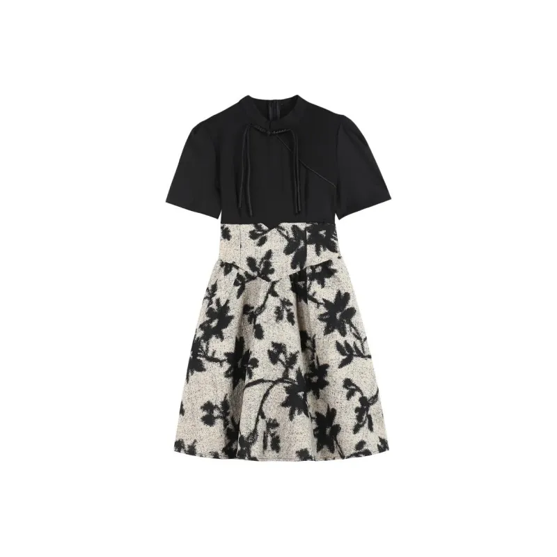 Mu Xiao Xin Short Sleeved Dress Women's-0